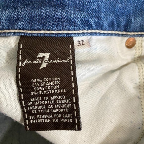 7 For All Mankind 'A' Pocket Bootcut/Flare Dark Wash Jeans Size 32 - Picture 12 of 13